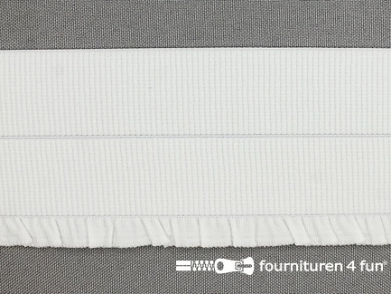 Boordelastiek - vouwbaar - 60mm wit