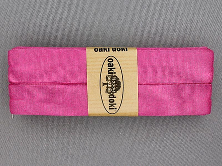 Oaki Doki Tricot biaisband - 20mm x 3 meter - barbie roze (017)