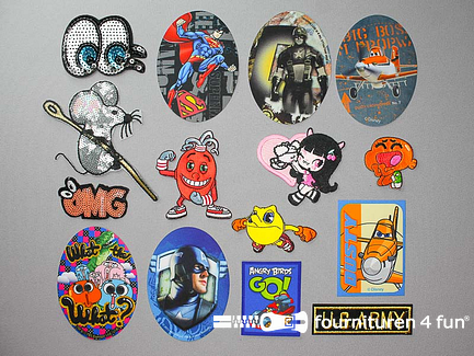 Collectie strijkapplicaties - 15 delige set - opstrijkbare patches