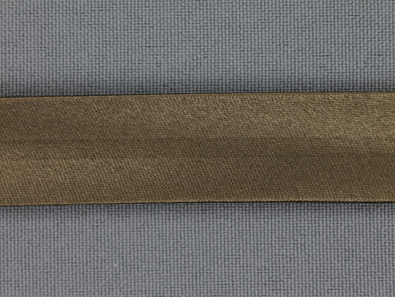 Satijnen biasband 18mm lever bruin