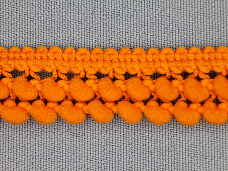 Mini bolletjesband 19mm oranje