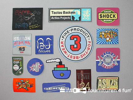 Collectie strijkapplicaties - 15 delige set - opstrijkbare patches