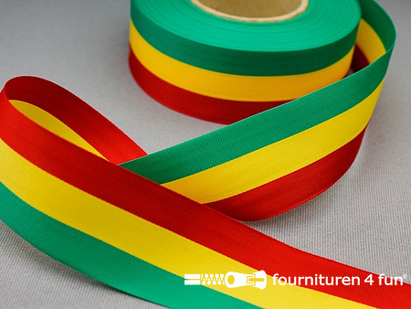 Grosgrain lint zwart spookje 25 mm breed