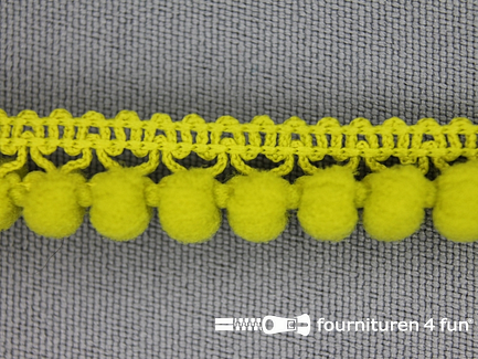 Mini bolletjesband 11mm donker lime