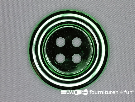 Clownsknoop - metallic - 72mm - gras groen