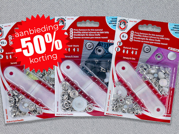 AANBIEDING - Baby & Roland drukknopen