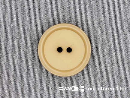 Kunststof knoop 25mm beige