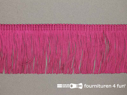 Charleston franje 70mm donker fuchsia
