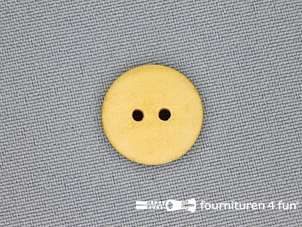 Houten knoop 17mm glad - licht hout