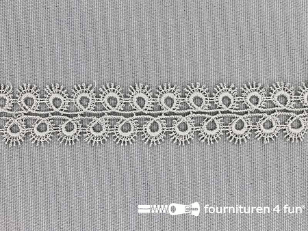 Nylon broderie 20mm grijs