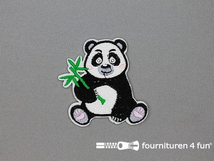 Kids applicatie 60x55mm panda beer