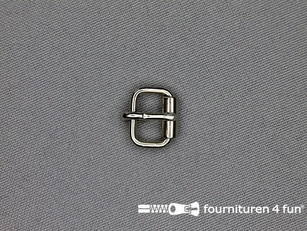 Metalen rolgesp - 11mm - zilver