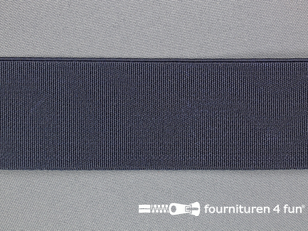 Gekleurd stevig elastiek 40mm marine blauw