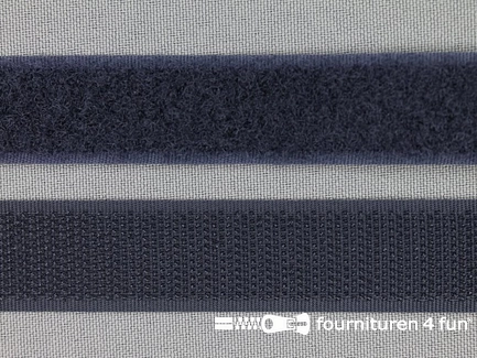 Rol 25 meter klittenband - 20mm - staalgrijs