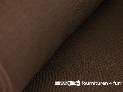 COUPON 20cm Grof boordstof donker bruin