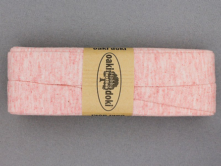 Oaki Doki Tricot biaisband - 20mm x 3 meter - roze gemêleerd (061)