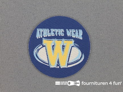 Applicatie 40x40mm rond athletic wear