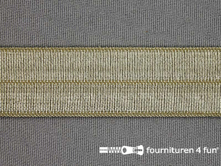 Rol 25 meter elastische biasband 20mm safari groen