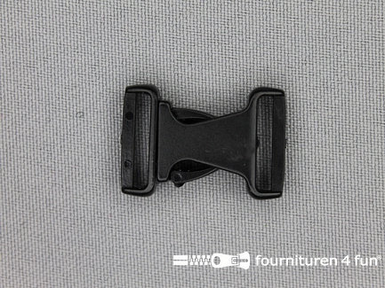 Parachute gesp - 15mm - zwart