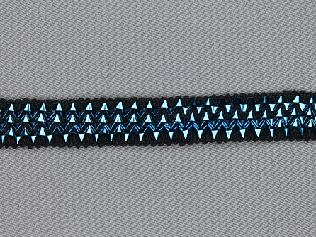 Bling bling band 16mm aqua blauw
