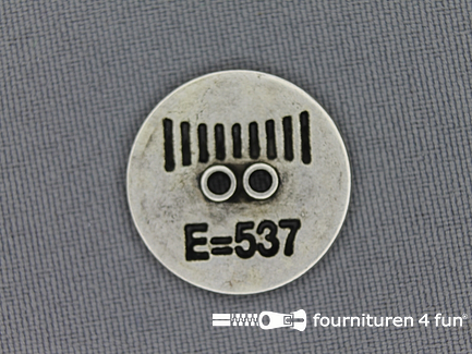 Zilveren knoop 23mm e=537