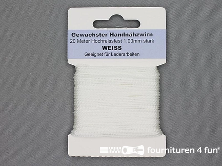 Waxgaren - 20 meter - wit
