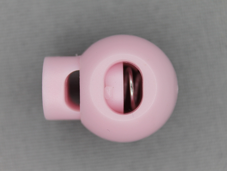 Koord stopper 22mm bal licht roze