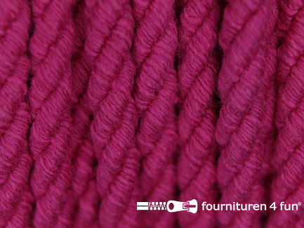 Katoenen meubel koord 5mm fuchsia