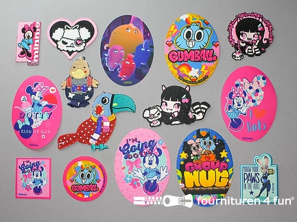 Collectie strijkapplicaties - 15 delige set - opstrijkbare patches