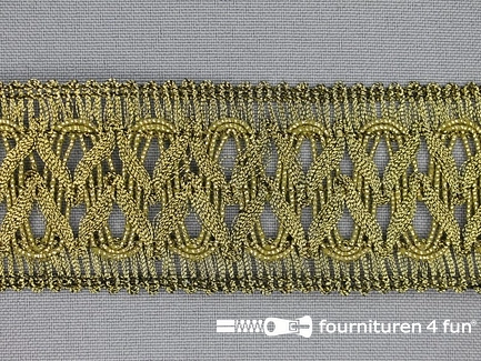 Kaart 25 meter goud band 40mm antique goud