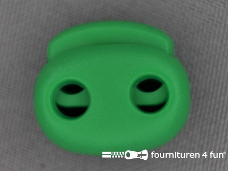 50 Stuks koordstopper - 21mm - dubbel - gras groen