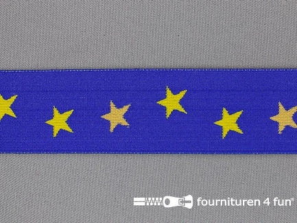 Elastiek met sterren 32mm "Europa"