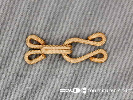 Haken en ogen 38x14mm beige