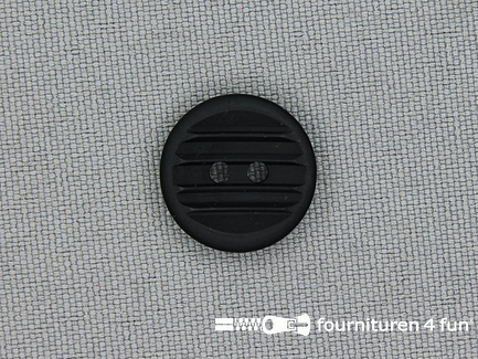 Kunststof design knoop - 15mm - zwart
