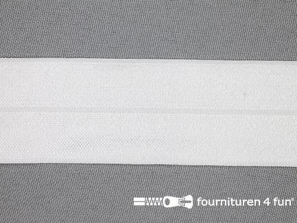 Elastische biasband - 32/34mm - wit