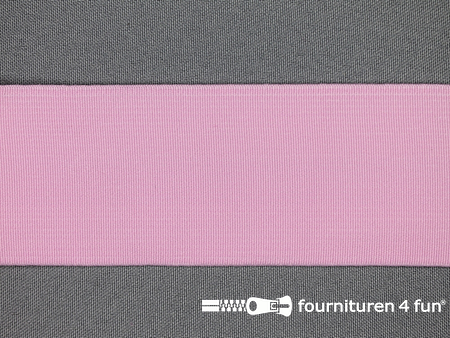 Gekleurd soepel elastiek 50mm roze