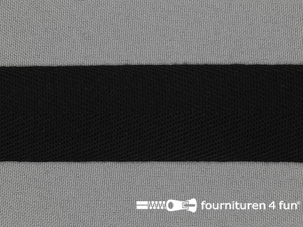 Luxe keperband - 28mm - zwart