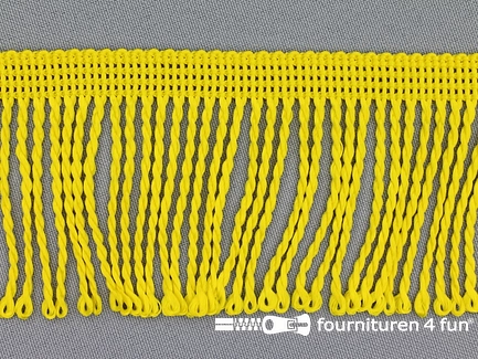 Nylon franje - 60mm - fel geel
