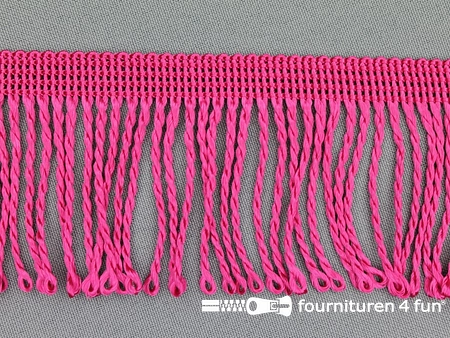 Nylon franje - 60mm - fuchsia roze