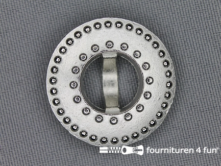 Zilveren knoop 28mm studs
