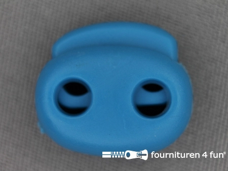 Koordstopper - 21mm - dubbel - aqua blauw
