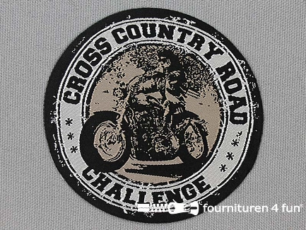 Stoere applicatie 75x70mm cross country road