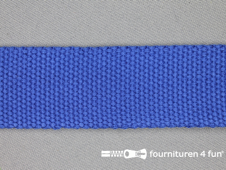 Rol 22 meter koppelriem band - extra stevig tassenband - 32mm - kobalt blauw
