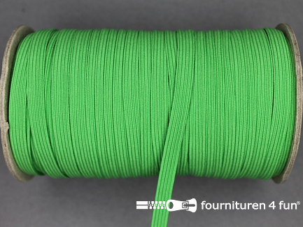 5 Meter gekleurd elastiek - 6mm - gras groen