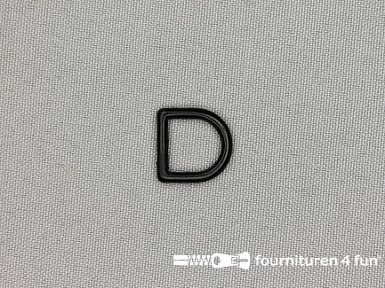 Kunststof D-ring - 10mm - zwart
