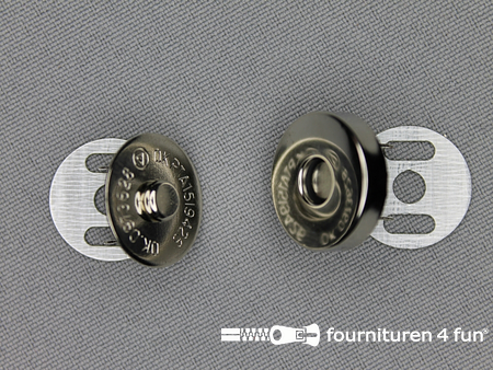 50 stuks magneetknoop - buigbare pinnetjes - 18mm - zilver