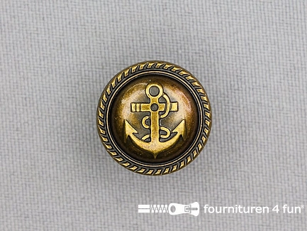 bronzen knoop 18mm anker