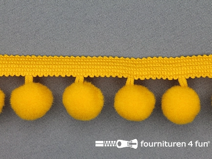 Bolletjesband - 40mm - mais geel