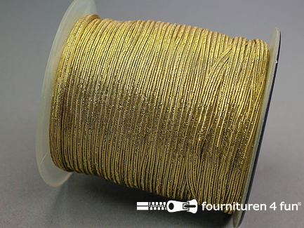 Rol 100 meter gekleurd elastiek 4,5mm goud