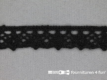 Ibiza broderie 15mm zwart